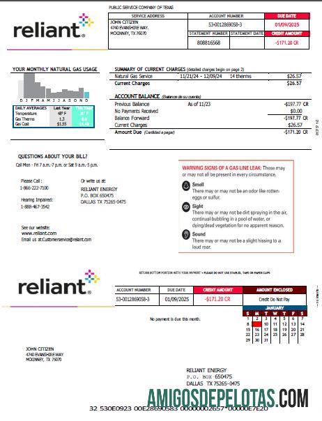 realista Modelo de fatura de serviços públicos de energia dependente dos EUA em formatos Word e PDF